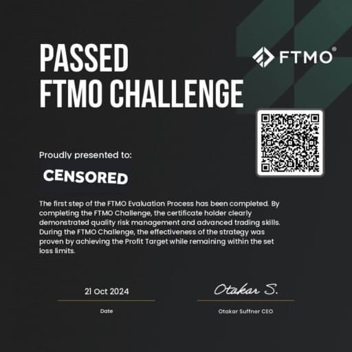 FTMO Passed Challenge